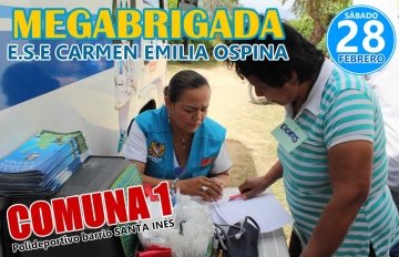 ESE Carmen Emilia Ospina realizará megabridada en la Comuna 1