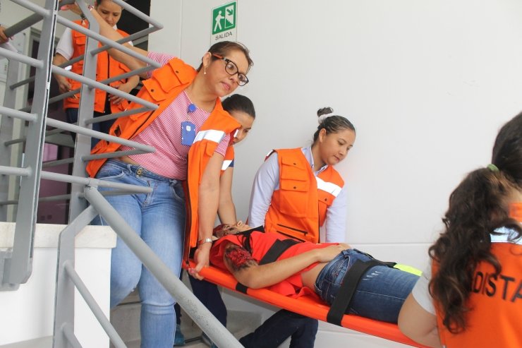Desarrollado simulacro de evacuación por incendio