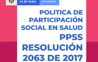 Política de Participación Social en Salud – PPSS
