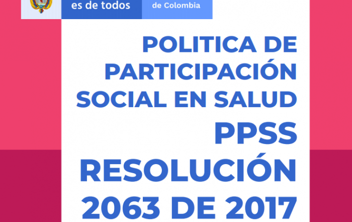 Política de Participación Social en Salud – PPSS