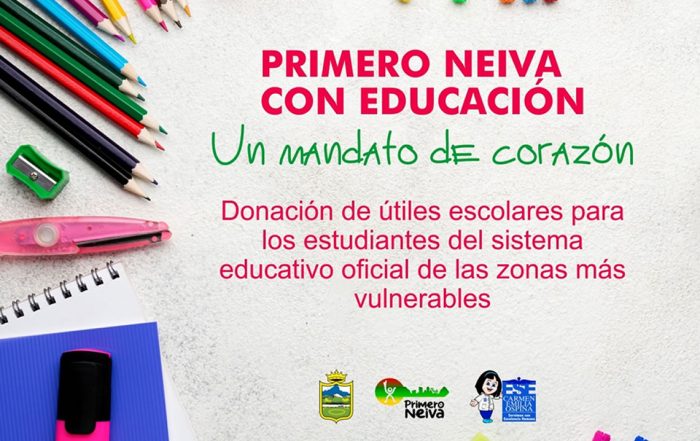 Donaci&oacute;n de &Uacute;tiles Escolares para los Estudiantes del Sistema Educativo Oficial de las Zonas Vulnerables