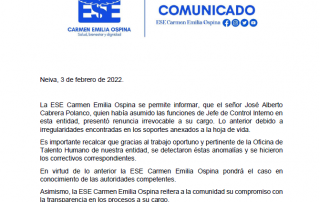 Resolución Cambio Horario