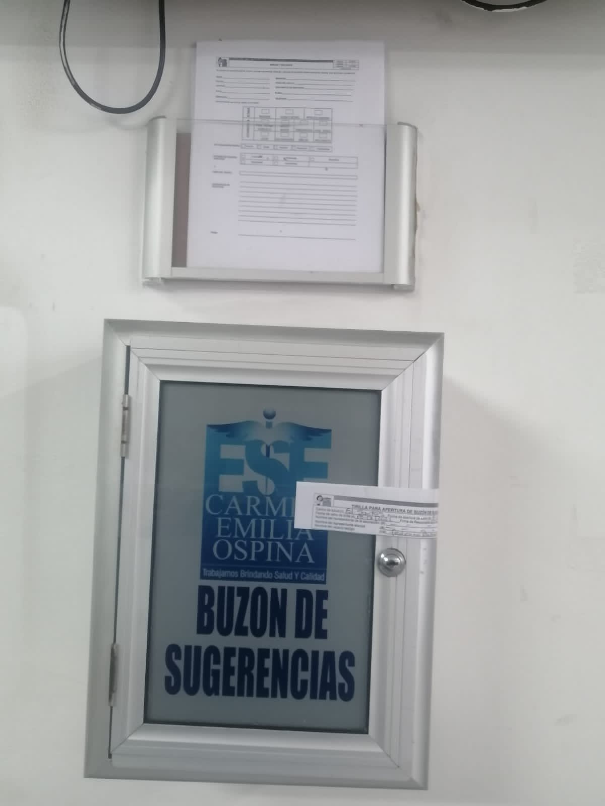 Buzón de Sugerencias Centro de Salud Eduardo Santos
