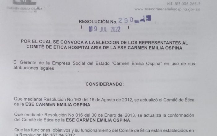 Resoluci&oacute;n 19 de Julio