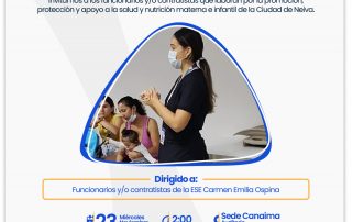 Se capacitarán a grupos de apoyo institucionales para fortalecer la estrategia IAMII.