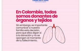 Campaña de donación de órganos y tejidos.