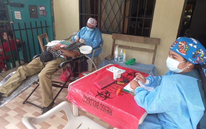 Gracias a la alianza con los l&iacute;deres comunales la ESE &acute;Carmen Emilia Ospina&rsquo; ha logrado llegar con los servicios hasta la casa de los usaurios.