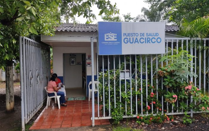 En el puesto de salud de Guacirco se llevó a cabo la brigada de salud de la ESE Carmen Emilia Ospina.