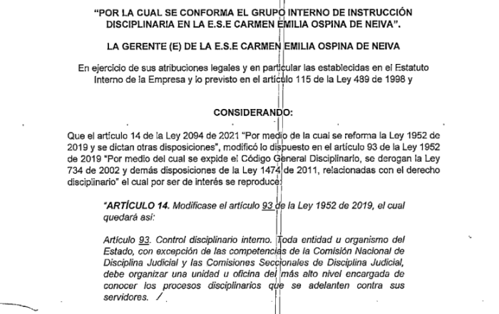RESOLUCI&Oacute;N 390