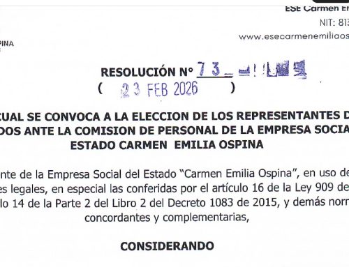 Convocatoria para elegir representantes ante la comisión de personal